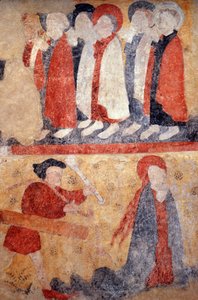 Loire Atlantique N* 079 - St-Sulpice des Landes - Kerk bekend als "Oude Stad" - Muurschildering uit de 15e eeuw